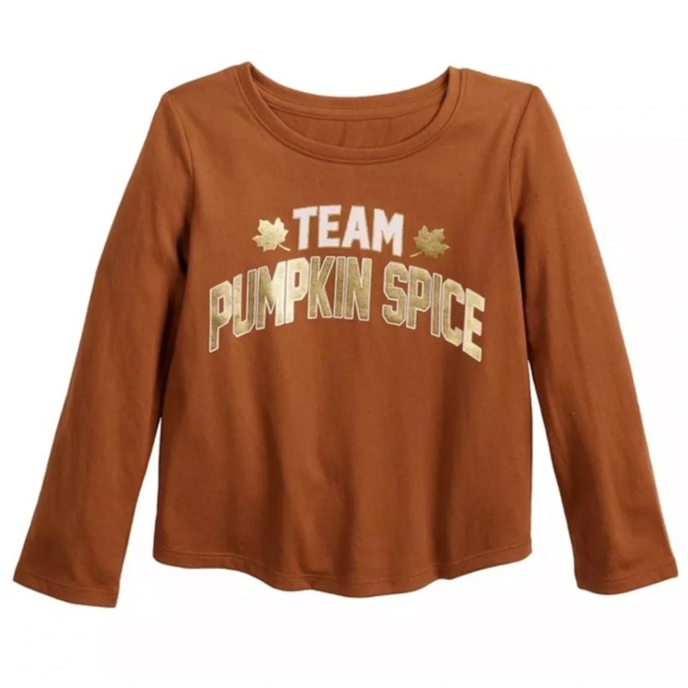 Brand New Toddler Girls Autumn Themed Long Sleeve T-Shirts, Size 2T, NWT